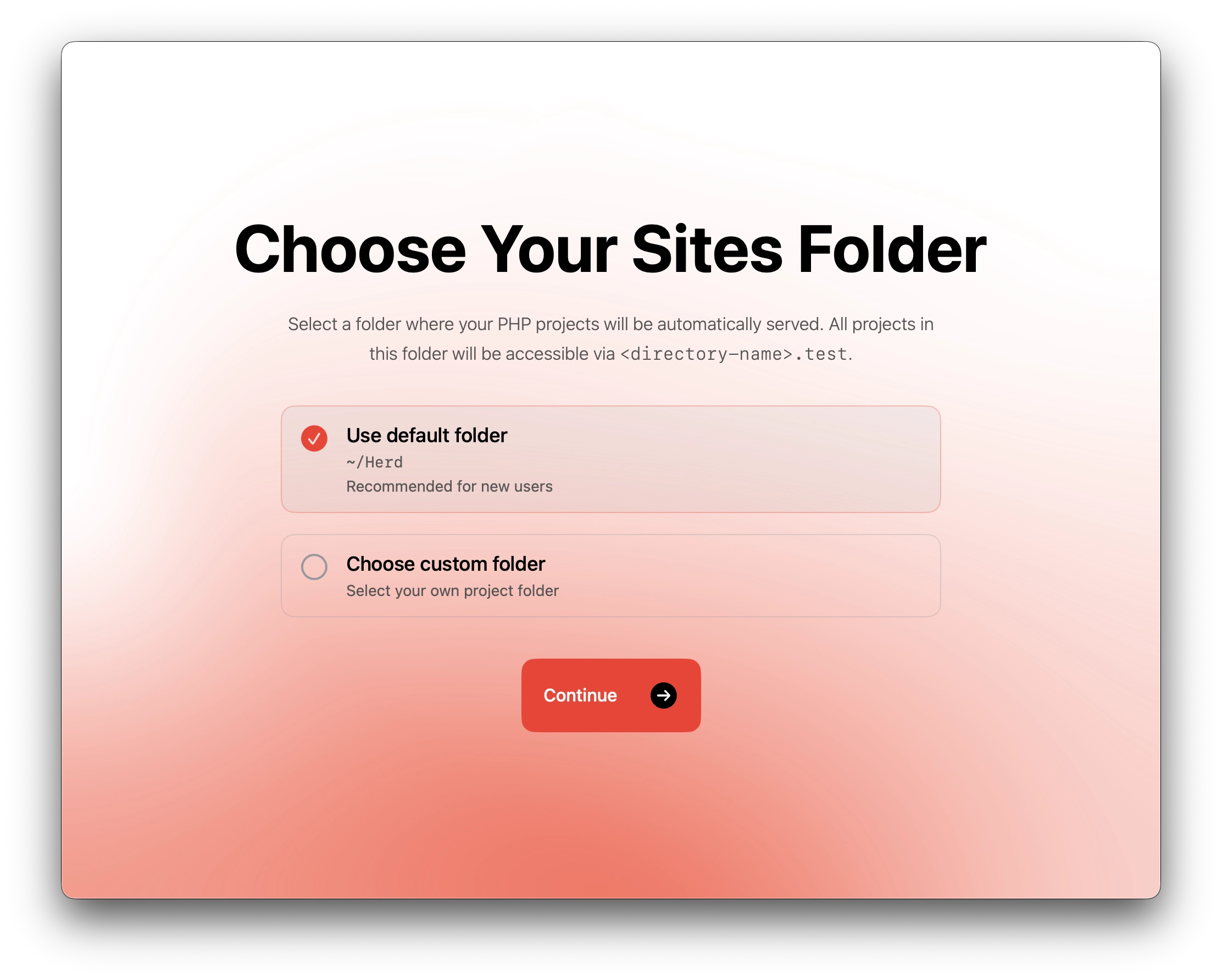 Herd Default Folder Setup