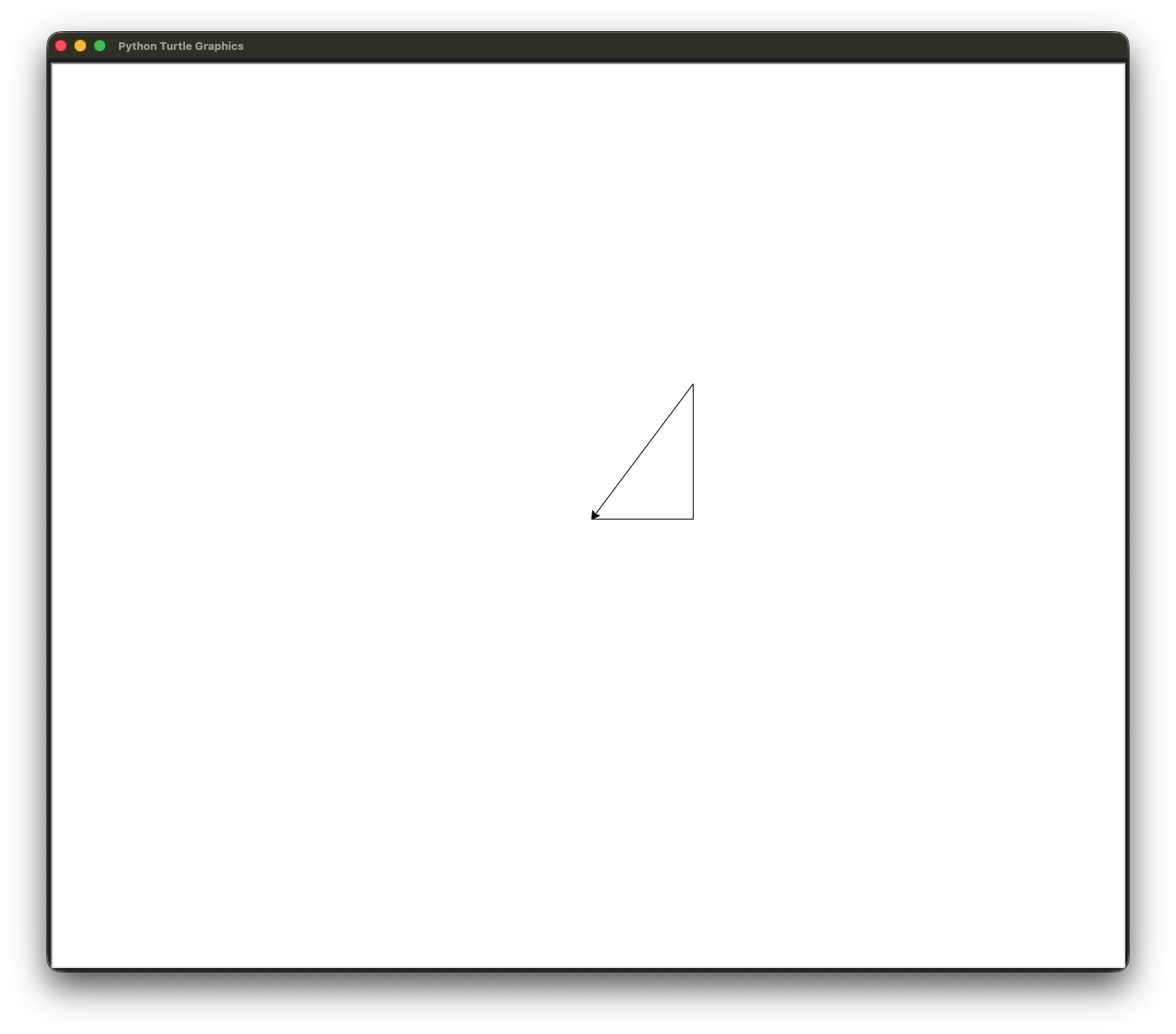 Right-angled Triangle in Python