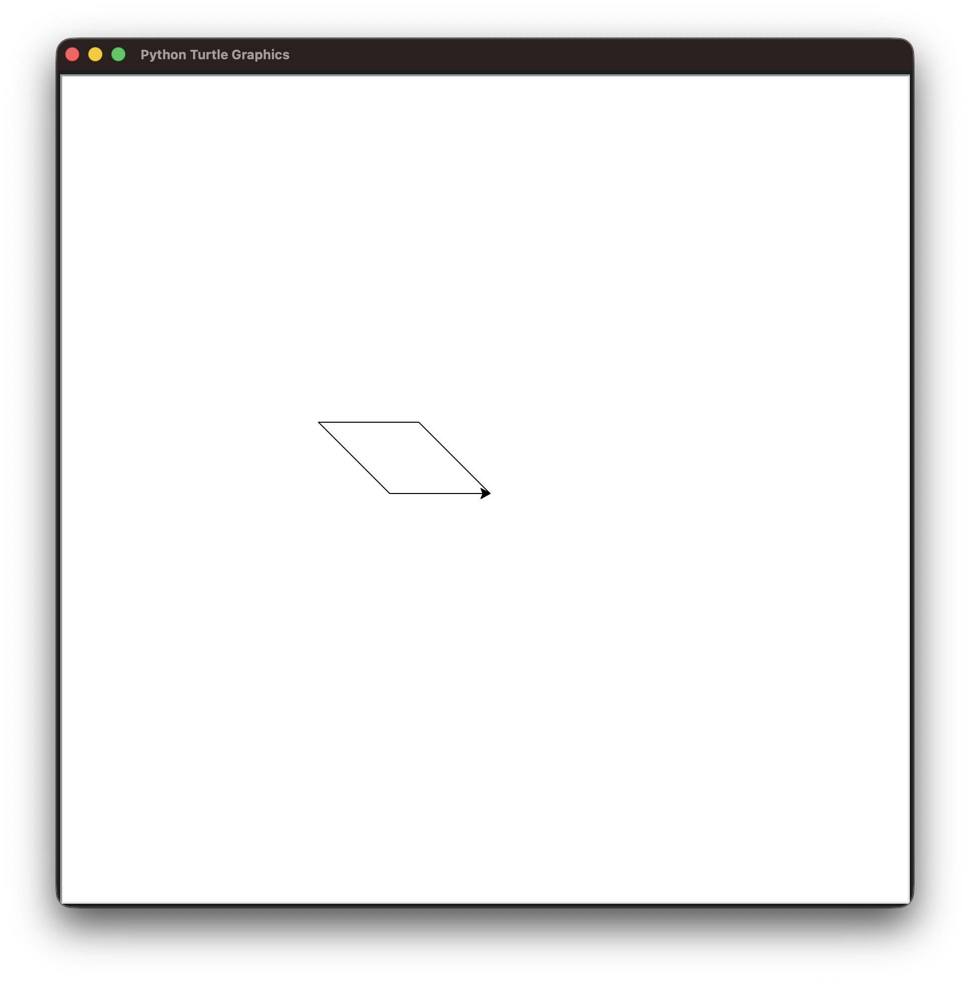 Parallelogram turtle Drawing