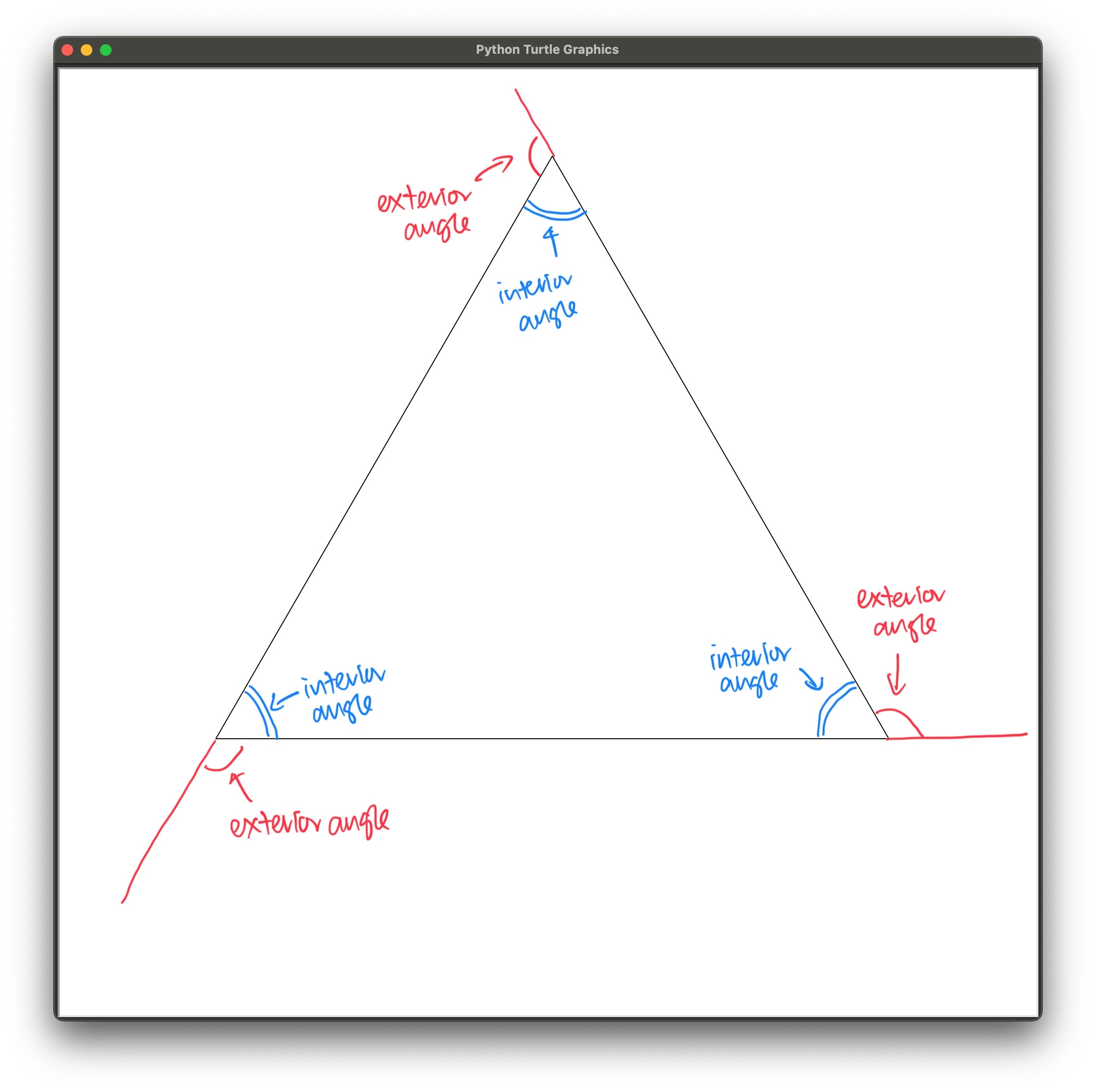 Equilateral Triangle's Exterior Angles