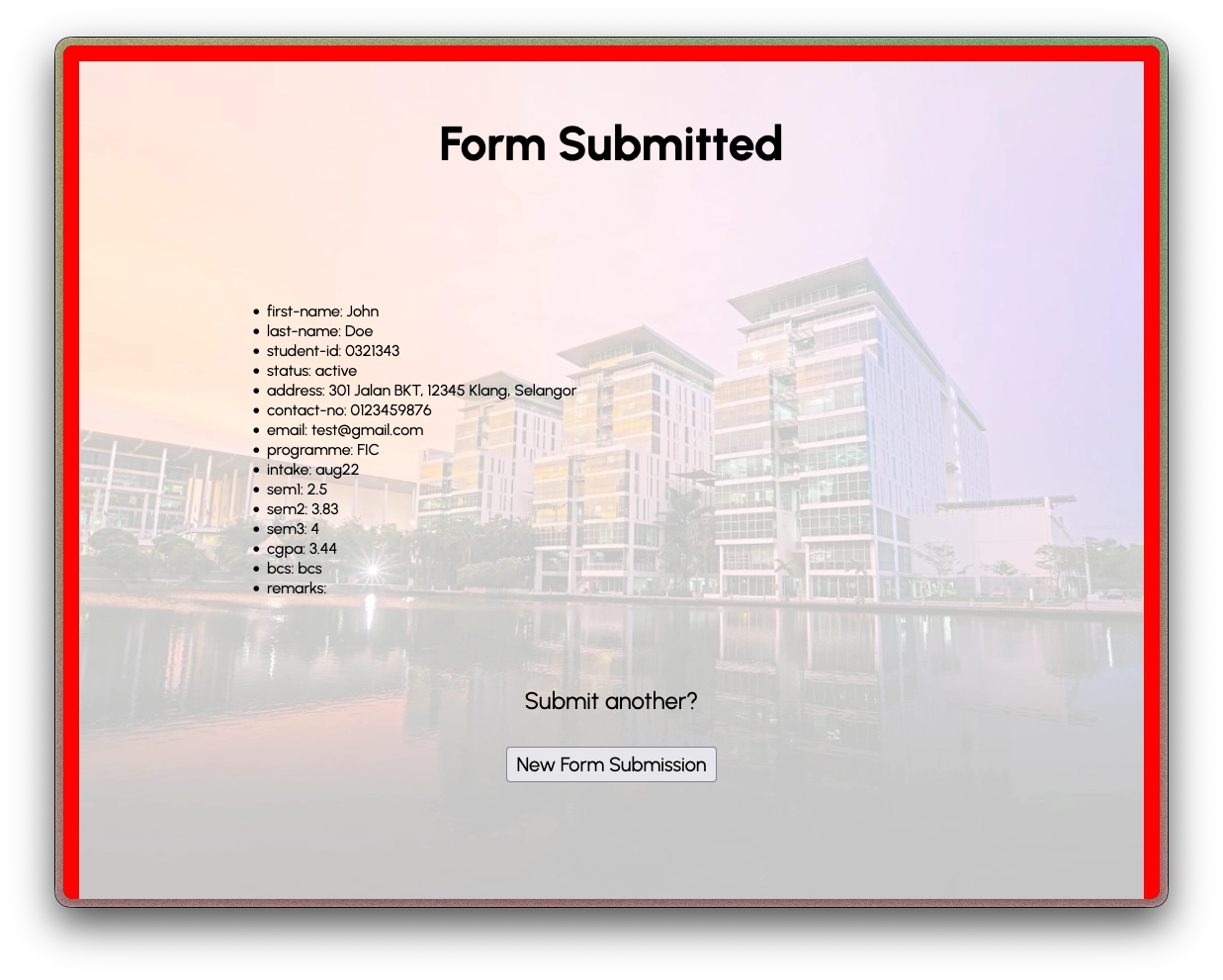 Lab 07 Displaying Information from $_POST