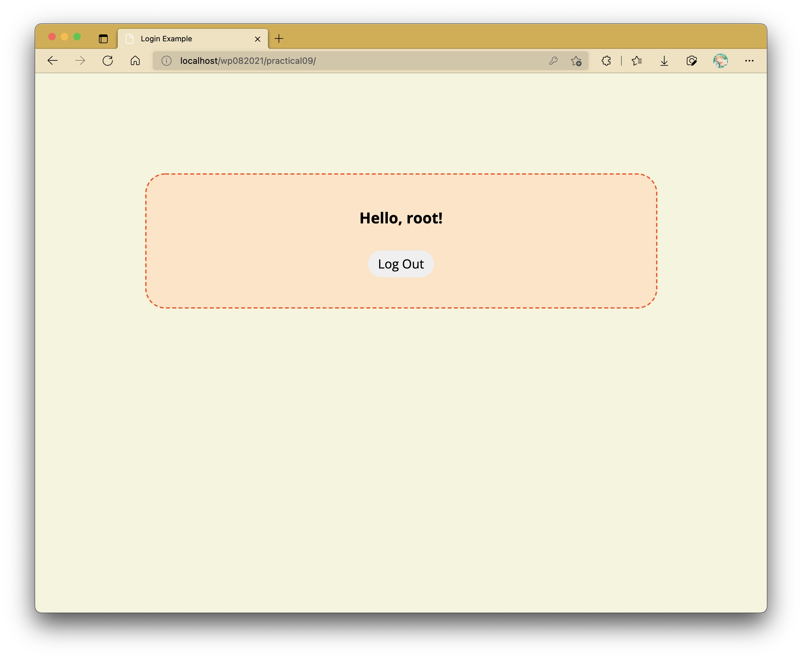 Logged In Successfully