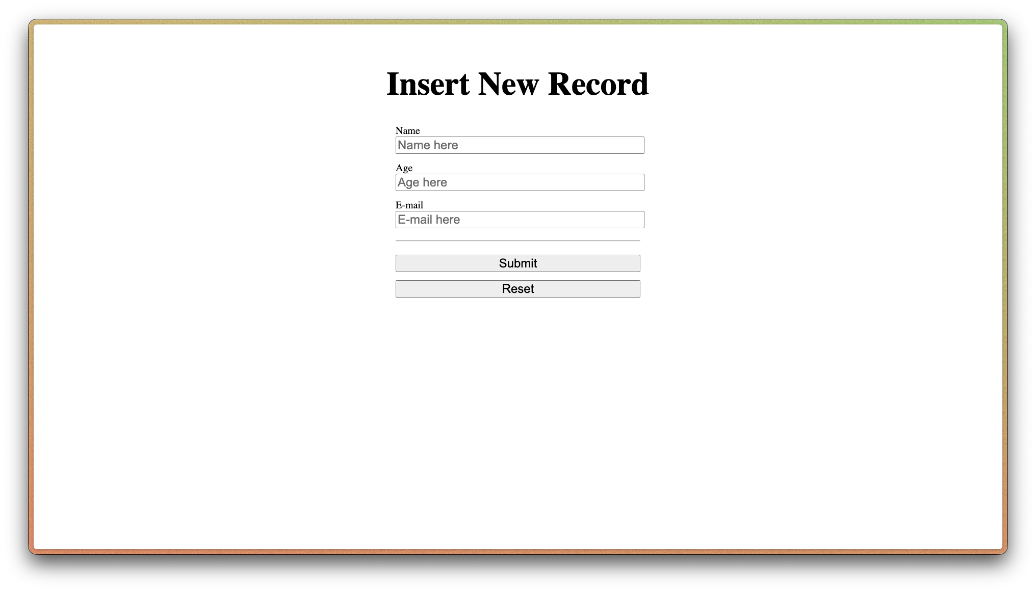 Employee Form